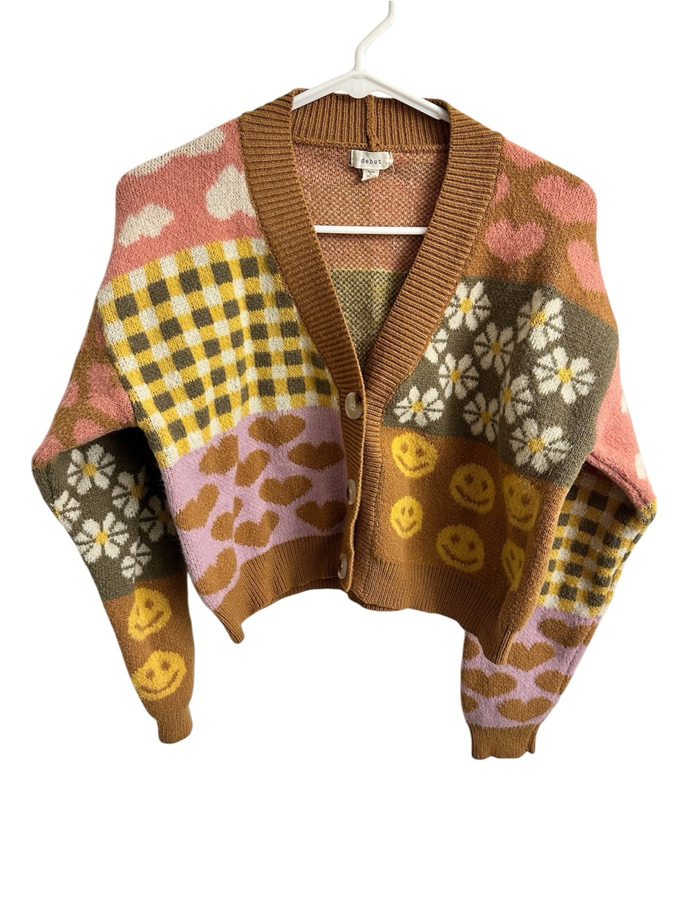 Debut Multicolor Patchwork Cardigan